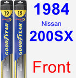 Front Wiper Blade Pack for 1984 Nissan 200SX - Hybrid