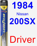 Driver Wiper Blade for 1984 Nissan 200SX - Hybrid