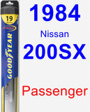 Passenger Wiper Blade for 1984 Nissan 200SX - Hybrid