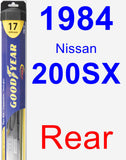 Rear Wiper Blade for 1984 Nissan 200SX - Hybrid