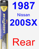 Rear Wiper Blade for 1987 Nissan 200SX - Hybrid