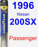 Passenger Wiper Blade for 1996 Nissan 200SX - Hybrid