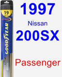 Passenger Wiper Blade for 1997 Nissan 200SX - Hybrid