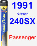 Passenger Wiper Blade for 1991 Nissan 240SX - Hybrid
