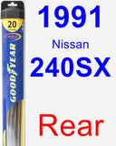 Rear Wiper Blade for 1991 Nissan 240SX - Hybrid