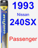 Passenger Wiper Blade for 1993 Nissan 240SX - Hybrid