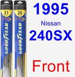 Front Wiper Blade Pack for 1995 Nissan 240SX - Hybrid