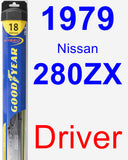 Driver Wiper Blade for 1979 Nissan 280ZX - Hybrid