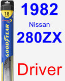 Driver Wiper Blade for 1982 Nissan 280ZX - Hybrid