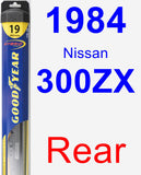 Rear Wiper Blade for 1984 Nissan 300ZX - Hybrid