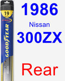 Rear Wiper Blade for 1986 Nissan 300ZX - Hybrid