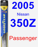 Passenger Wiper Blade for 2005 Nissan 350Z - Hybrid