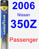 Passenger Wiper Blade for 2006 Nissan 350Z - Hybrid