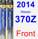 Front Wiper Blade Pack for 2014 Nissan 370Z - Hybrid