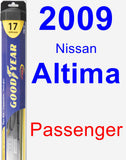 Passenger Wiper Blade for 2009 Nissan Altima - Hybrid