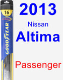 Passenger Wiper Blade for 2013 Nissan Altima - Hybrid