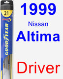 Driver Wiper Blade for 1999 Nissan Altima - Hybrid