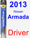Driver Wiper Blade for 2013 Nissan Armada - Hybrid