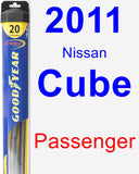 Passenger Wiper Blade for 2011 Nissan Cube - Hybrid