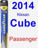 Passenger Wiper Blade for 2014 Nissan Cube - Hybrid