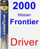 Driver Wiper Blade for 2000 Nissan Frontier - Hybrid