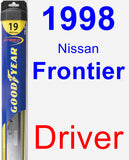 Driver Wiper Blade for 1998 Nissan Frontier - Hybrid