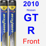 Front Wiper Blade Pack for 2010 Nissan GT-R - Hybrid