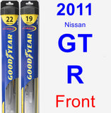 Front Wiper Blade Pack for 2011 Nissan GT-R - Hybrid