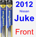 Front Wiper Blade Pack for 2012 Nissan Juke - Hybrid