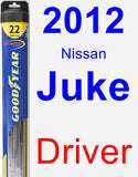 Driver Wiper Blade for 2012 Nissan Juke - Hybrid