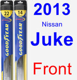 Front Wiper Blade Pack for 2013 Nissan Juke - Hybrid