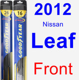 Front Wiper Blade Pack for 2012 Nissan Leaf - Hybrid