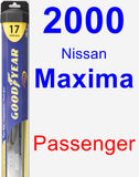 Passenger Wiper Blade for 2000 Nissan Maxima - Hybrid