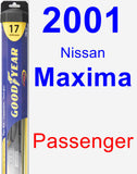 Passenger Wiper Blade for 2001 Nissan Maxima - Hybrid