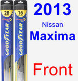 Front Wiper Blade Pack for 2013 Nissan Maxima - Hybrid