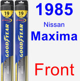 Front Wiper Blade Pack for 1985 Nissan Maxima - Hybrid