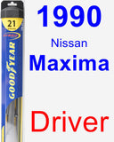 Driver Wiper Blade for 1990 Nissan Maxima - Hybrid