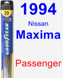 Passenger Wiper Blade for 1994 Nissan Maxima - Hybrid