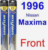 Front Wiper Blade Pack for 1996 Nissan Maxima - Hybrid