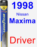 Driver Wiper Blade for 1998 Nissan Maxima - Hybrid