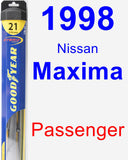 Passenger Wiper Blade for 1998 Nissan Maxima - Hybrid