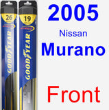 Front Wiper Blade Pack for 2005 Nissan Murano - Hybrid
