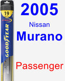 Passenger Wiper Blade for 2005 Nissan Murano - Hybrid