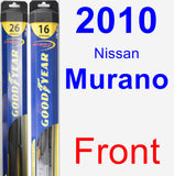 Front Wiper Blade Pack for 2010 Nissan Murano - Hybrid