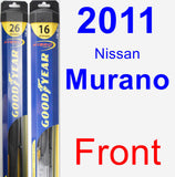 Front Wiper Blade Pack for 2011 Nissan Murano - Hybrid