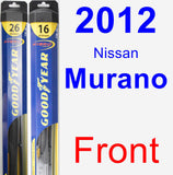 Front Wiper Blade Pack for 2012 Nissan Murano - Hybrid