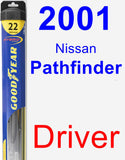 Driver Wiper Blade for 2001 Nissan Pathfinder - Hybrid