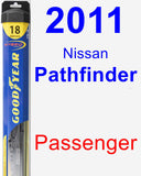 Passenger Wiper Blade for 2011 Nissan Pathfinder - Hybrid