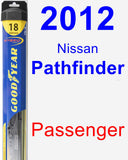 Passenger Wiper Blade for 2012 Nissan Pathfinder - Hybrid