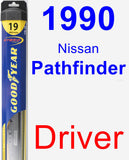 Driver Wiper Blade for 1990 Nissan Pathfinder - Hybrid